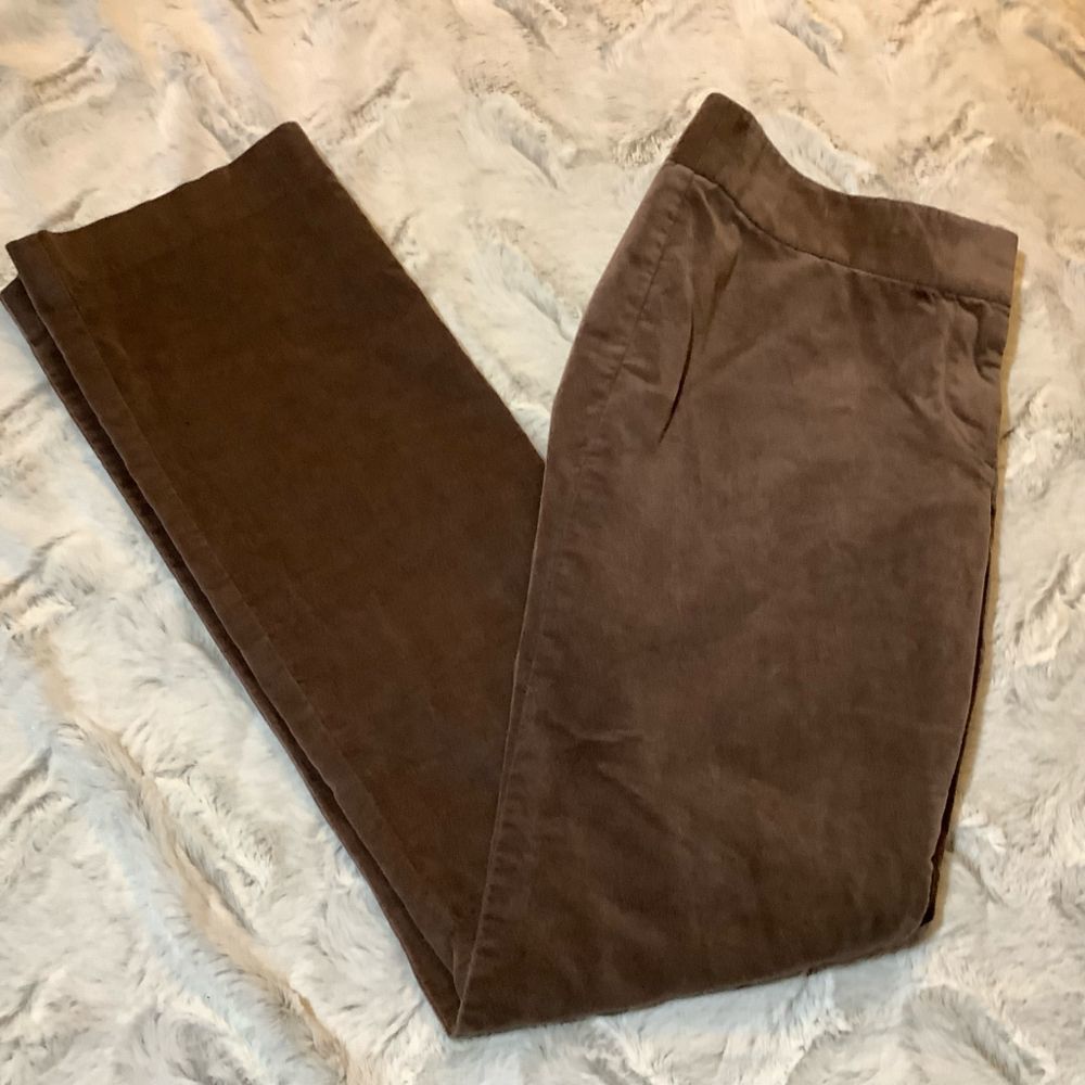 Loft petites taupe velvet marissa skinny pans 8 petite